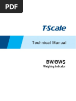 Manual de Balanzas Tscale BW