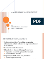 Impression Management: by P.K.Mathan Raj & Jaison Samuel MBA - Oscar B' School