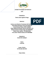 Informe de Control de Calidad II Parcial