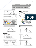 Geometria - 4to Año - Guia Nº5 - R. Métricas en Triang. Rect