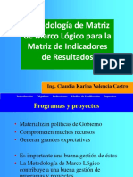 Ejemplo de Matriz de Marco Logico