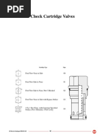 Check Cartridge Valves: Free Flow Nose To Side 60