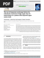 The Use of Temporary Anchorage Devices For ORTHODONTIC TREATMENT of Class III Uin A Patient With An Impacred Upper Canine