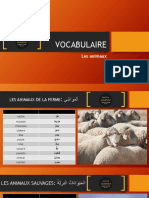 Vocabulaire Animaux