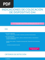 Indicaciones de Colocación de Dispositivo Dai