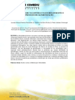 Dificuldade Na Leitura e Na Escrita Durante o Processo de Alfabetização