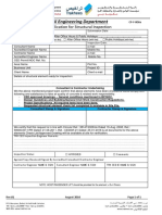 Civil Engineering Department: Application For Structural Inspection