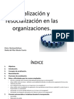 Socialización y Resocialización en Las Organizaciones GRUPO B Grado