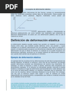 Conceptos de Deformación Elástica