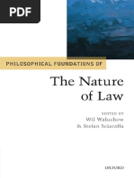 Philosophical Foundations of The Nature of Law