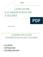 Alternativas de Estabilizacion de Taludes