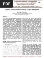 A Spatio-Temporal Model For Massive Analysis of Shapefiles