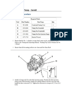 Installation Procedure: Fuel Injection Pump - Install