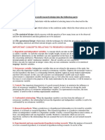 The Sampling Design: Split The Overall Research Design Into The Following Parts