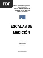 Estadistica Escalas de Medicion