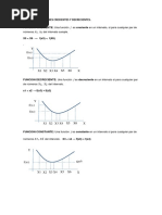 Definición Funciones Crecientes y Decrecientes