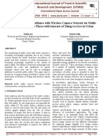 Occupancy-Based Surveillance With Wireless Camera Network For Public Safety: Creating Safe Places With Internet of Things To Live in Urban