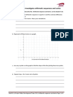 Arithmetic Sequences and Series