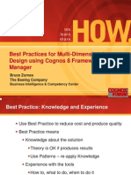Best Practices For Multi-Dimensional Design Using Cognos 8 Framework Manager