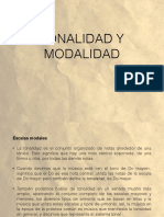 Modalidad y Tonalidad