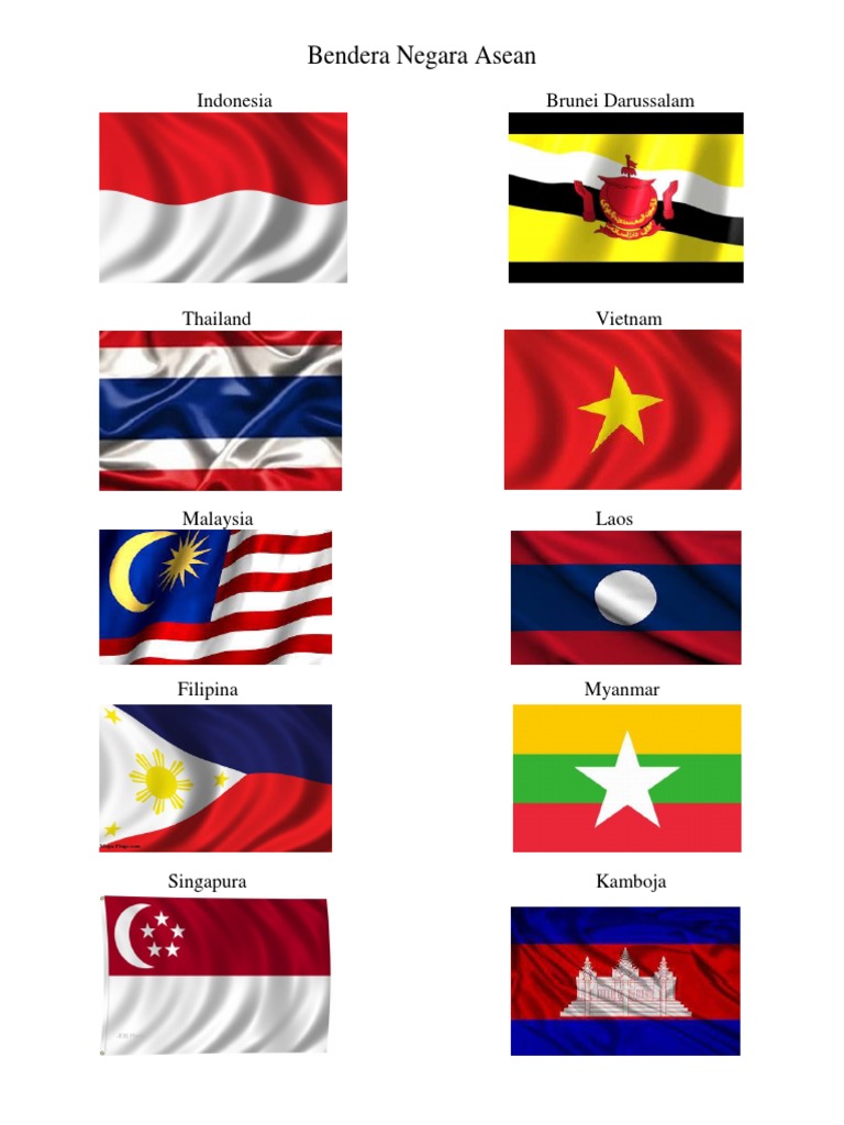  Bendera Negara Asean 