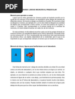 Actividades Ludicas de Iniciación Al Prescolar