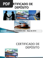 4 CERTIFICADOS DE DEPÓSITO - Mayo 2018