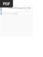 Retail Management Plan: Rusty Lopez Project