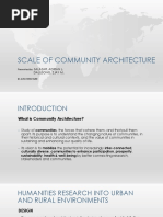 Scale of Community Architecture