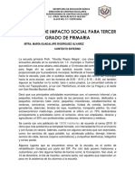 Proyecto de Impacto Social Tercer Grado