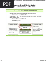 Mudaaf (Possessed) and Mudaaf Ilaihi (Possessor)