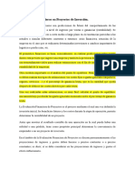 Pronósticos Financieros en Proyectos de Inversión