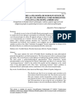 Enfoques Sobre La Filosofía de Rodolfo Kusch. El Método, Lo Popular Y El Indígena Como Horizontes de Pregunta en La Filosofía Americana