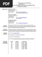 Biology 2: Biological Diversity, Function & Interaction Course Syllabus