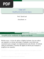 Clase 3 Simplificacion de Funciones Logicas