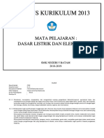 SILABUS Dasar Listrik Dan Elektronika