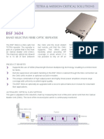 Tetra & Mission Critical Solutions: Band Selective Fibre Optic Repeater