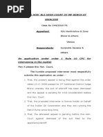 Application in First Appeal Radha Mohan