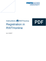 Klickanleitung Registrierung RWTHonline en PDF