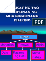 Pangkat NG Tao Sa Lipunan NG Mga Sinaunang