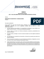 Declaracion Jurada (Mtc-2018)