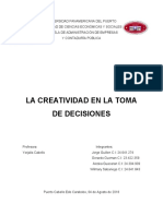 La Creatividad en La Toma de Decisiones PDF