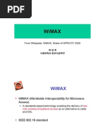 Wimax: From Wikipedia: Wimax, Slides of Apricot 2006