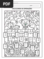 Adição e Subtração Simples para Colorir