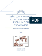 Niño Con Hipotonia Muscular Asiste A Estimulacion Psicomotriz