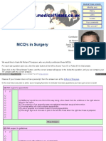 MCQ's in Surgery