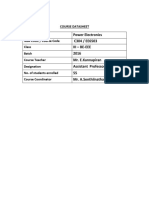 Course Datasheet 1 BB