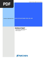 NCSU276AT: Specifications For Uv Led