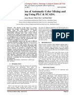 Implementation of Automatic Color Mixing and Filling Using PLC & SCADA