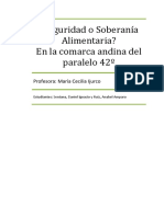 ¿Seguridad o Soberanía Alimentaria?